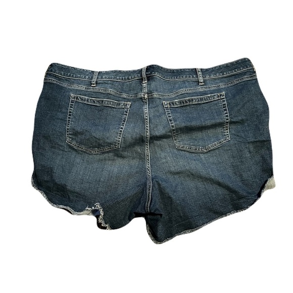 Torrid  26 Blue Cut Off Jean Shorts - Picture 2 of 3